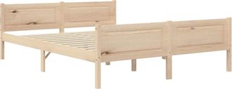 vidaXL Vidaxl - Estructura De Cama Sin Colch&oacute;n Madera Maciza De Pino 120x200 Cm