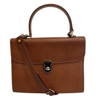Burberry Pre-owned Handbags, female, Brown, Size: ONE SIZE Pre-owned Vintage Shoulder Bag