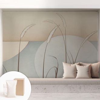 Tulup Carta Da Parati Con Design Moderno - Con Motivi Moderni - Fotomurali In Tnt Soggiorno Camera De Letto Sala Ufficio Erbe Delicate 208x146 Cm