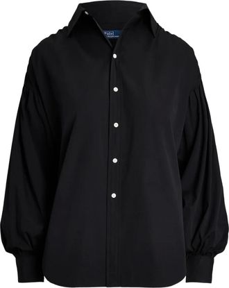 Polo Ralph Lauren Camicia con maniche a palloncino - Nero