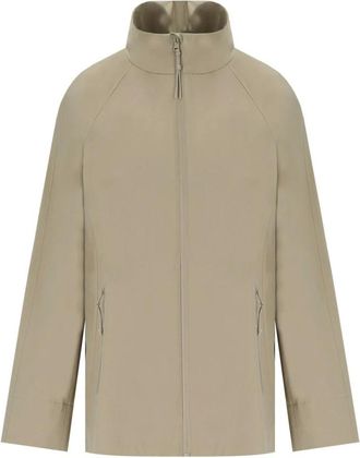 Max Mara Jassen, Dames, Beige, S, Polyester, Beige Waterdichte Noveli Jas