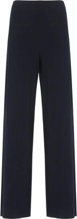 Norma Kamali Broeken, Dames, Zwart, L, Wide Broeken