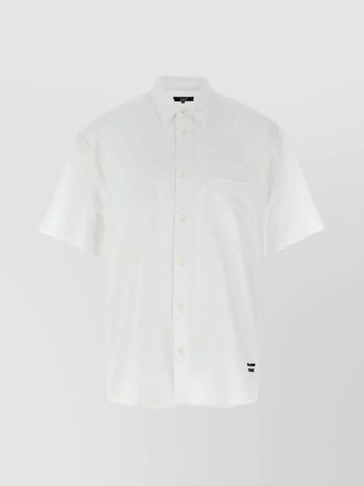 Comme Des Gar&ccedil;ons embroidered logo shirt with button-down collar