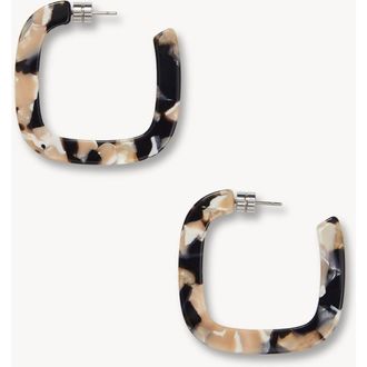 Machete Jewelry Midi Square Hoops in Abalone at Nordstrom