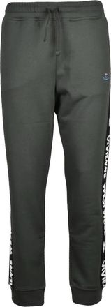 Vivienne Westwood Trainingsbroeken - Heren - Sweatpants - Groen - XL - Katoen - Broeken