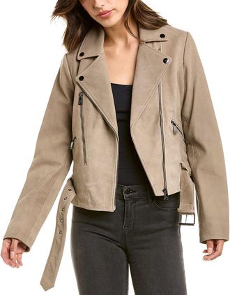 Bernardo Suede Moto Jacket
