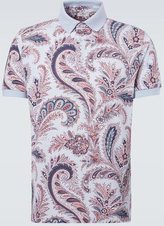 Etro Polo in cotone con stampa paisley