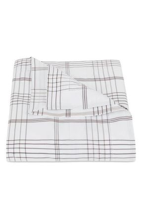 Matouk August Plaid Duvet Cover in Sable at Nordstrom, Size King