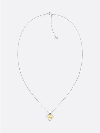 Tommy Hilfiger Collar de acero con orbe chapado en oro