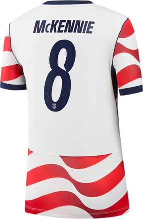 Nike Weston McKennie USMNT 2026 Stadium Home Nike Womens Dri-FIT Soccer Jersey in White | NN203943401-USM