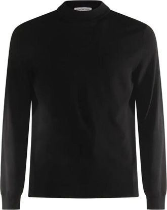 Zanone Truien & Vesten, Heren, Zwart, M, Wol, Lupetto