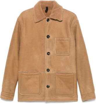 Tagliatore Shearling-collar Jacket