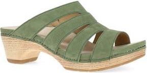 Dansko Lyndi Platform Slide Sandal in Jade Milled Nubuck at Nordstrom Rack, Size 9.5-10Us / 40Eu