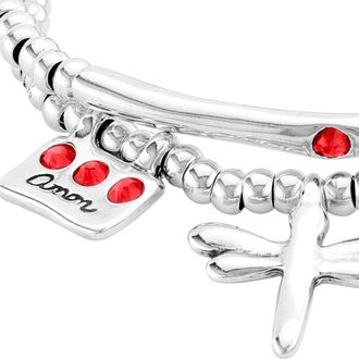 UNOde50 Dragonfly Love Charm Bracelet