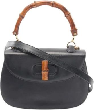 Gucci Pre-owned Vintage Handtas - Dames - Vintage Handtas - Zwart - ONE Size - Leer - Vintage
