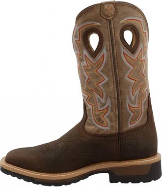 Twisted X Boots Mens Work-Lite Work Western Boot In Taupe/bomber