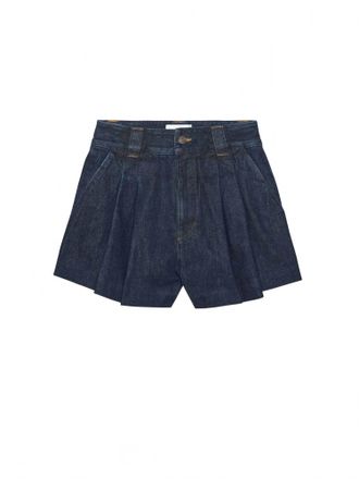 Frame Denim Womens High Waist Structural Short In Blue