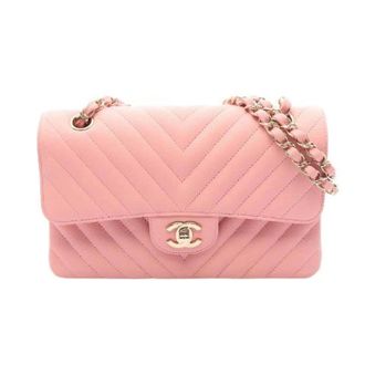 Chanel Pre-owned Matelasse Caviar Skin Shoulder Bag - Dames - Pre-owned - Roze - Maat: ONE Size Leer