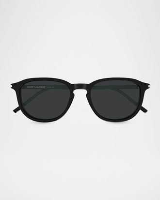 Saint Laurent Men & apos;s SL 939 Recycled Acetate Round Sunglasses