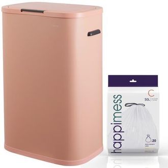 Happimess Tammi Kitchen 14.5-Gallon Slim Metal Push Button Trash Can in Flamingo Pink at Nordstrom