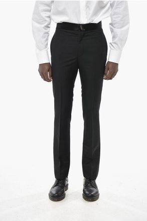 Givenchy Mohair-Blend Trousers With Satin Waist Detail size 46