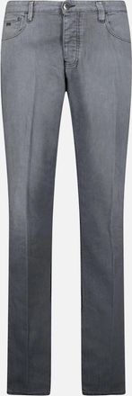 Emporio Armani Mens Emporio Armani J75 Slim Fit 5 Pocket Jeans Light Grey - Size: 31/32