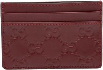 Gucci Pre-owned Wallets, female, Red, Size: ONE SIZE Pre-owned Card Holder