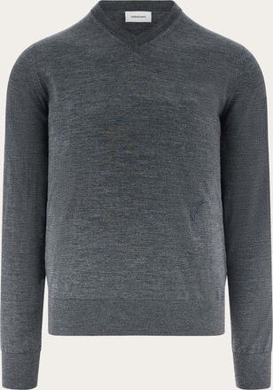 Ferragamo Men V-neck sweater Grey