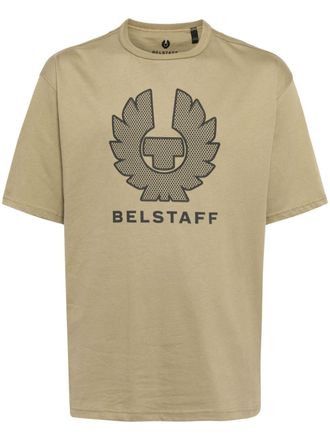 Belstaff logo-print cotton T-shirt - men - Cotton - M - Green