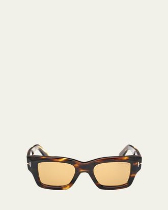 Tom Ford Ilias Acetate Square Sunglasses