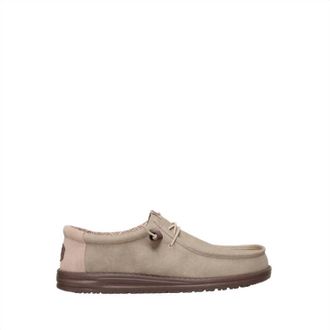 Hey Dude Mens Wally Stretch Canvas Block Shoes In Crockery Multi