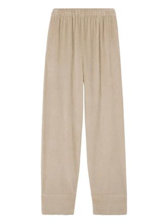 American Vintage Padow elasticated corduroy trousers - Neutrals