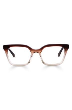 Eyebobs Overlook 50mm Cat Eye Reading Glasses in Walnut /Almond Crystal at Nordstrom, Size +2.50
