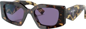 Prada Zonnebril - Dames - Zonnebrillen - Bruin - 51 MM - Accessoires