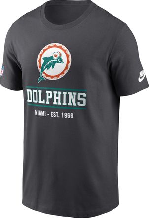 Nike Miami Dolphins Essential Nike Mens Dri-FIT NFL T-Shirt in Grey | 02ET06FQ9P-TC1