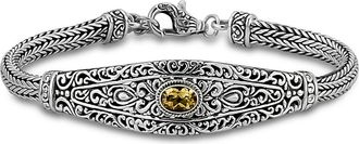 Samuel B. Sterling Silver Filigree Amethyst Bracelet in Yellow at Nordstrom Rack