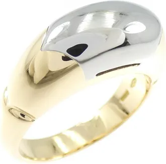Bulgari Yellow Gold (18K) Stainless Steel Band Ring (Pre-Owned)