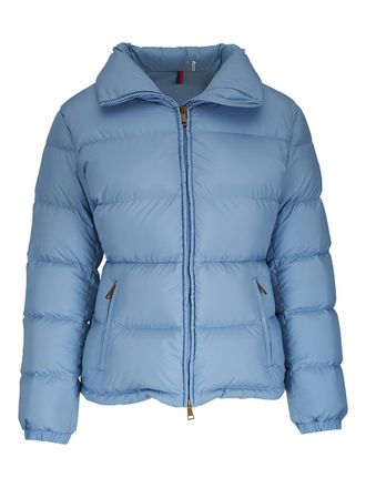 Moncler Dourbe donsjack met hoge hals - Blauw