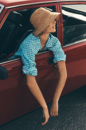 Terrain Crochet Raffia Bucket Hat