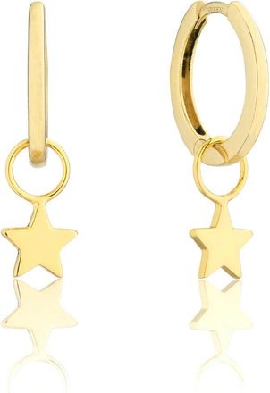 Lily & Roo Gold Tiny Star Hoop Earrings