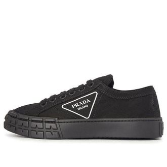 Prada (WMNS) PRADA Cassetta Wheel Sneakers Black 1E939L_GUD_F0002_F_035