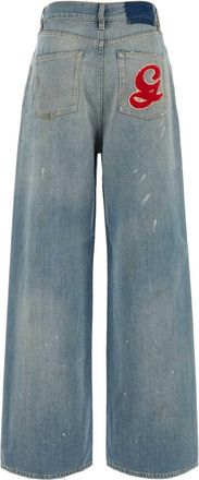 Golden Goose Womens Denim Melody Jeans Blue Exterior: Cotton