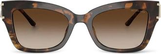 Michael Kors Occhiali da sole cat-eye con effetto tartarugato - Marrone