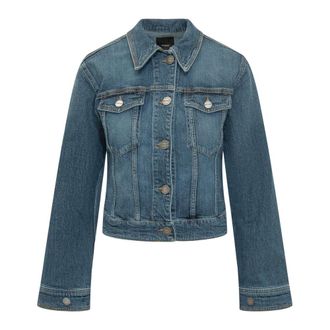 Pinko Denim Jackets, female, Blue, Size: XS Ganimede Jacket