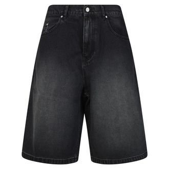 Arte Denim Shorts, male, Black, Size: W30 Round Pocket Denim Short