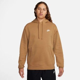 Nike Mens Club Pullover Hoodie - White/Flax Size S