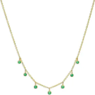 Jennifer Meyer Collana con smeraldi - Oro