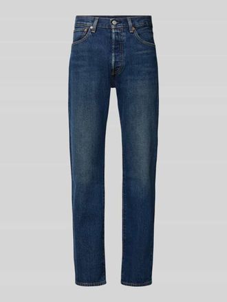 Levi's Tapered Fit Jeans aus Baumwoll-Lyocell-Mix Modell 502 TAPER in Metallic Blue, Gr&ouml;&szlig;e 30/30
