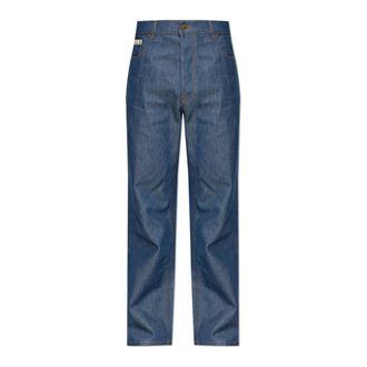 Moschino Straight Jeans, male, Blue, Size: XL Slightly Tapered Jeans