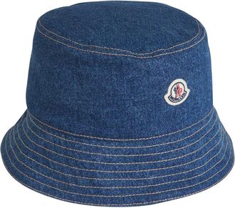 Moncler Caps & Mützen - Denim Logo Fisherman Hat - Gr. M - in Bunt - für Damen